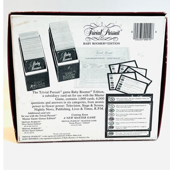 Trivial Pursuit Baby Boomer 1983 Trivia Card Set Complete Game Retro Pop Culture - Picture 2 of 12